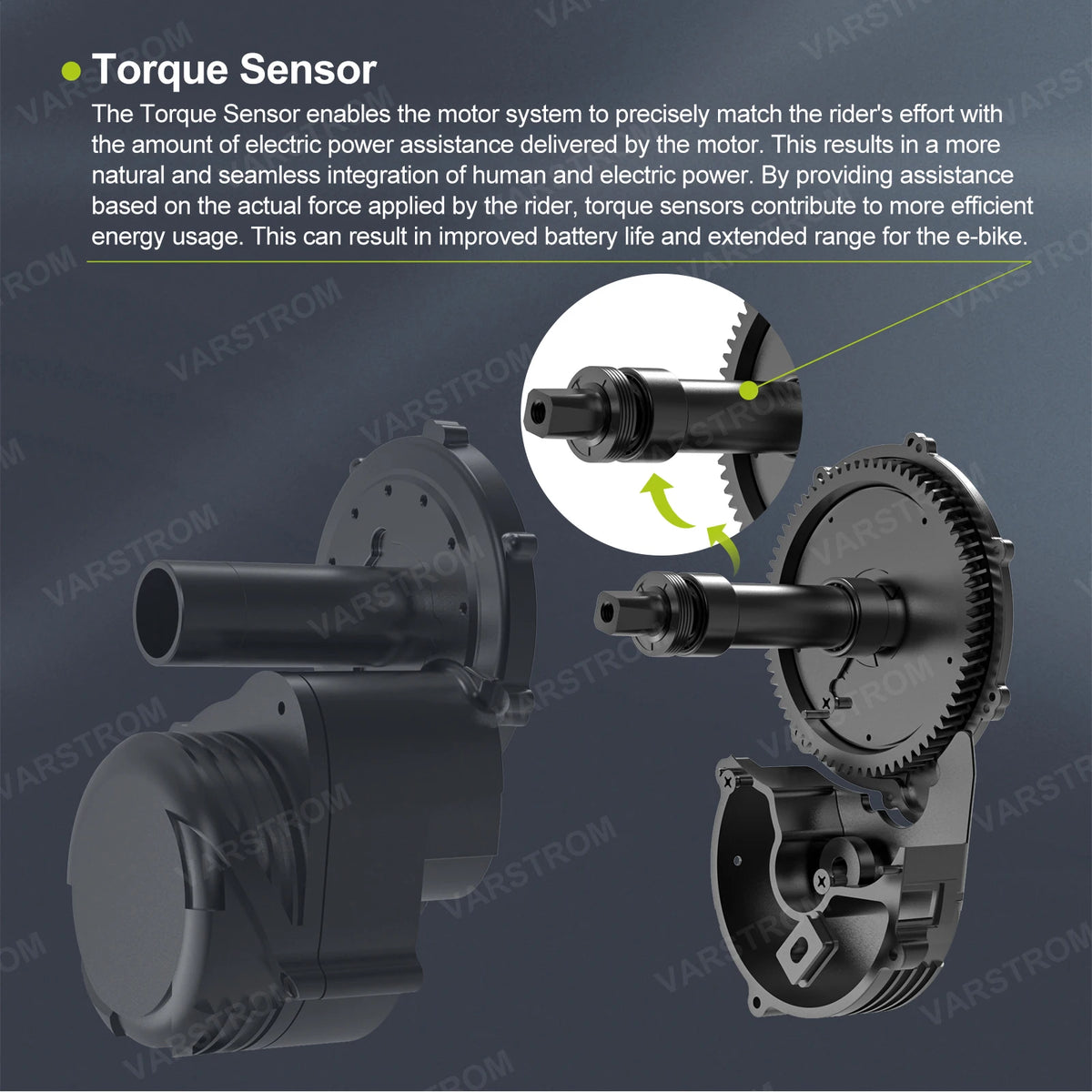 Varstrom Mid Drive Electric Bike Conversion Motor Kit 750W