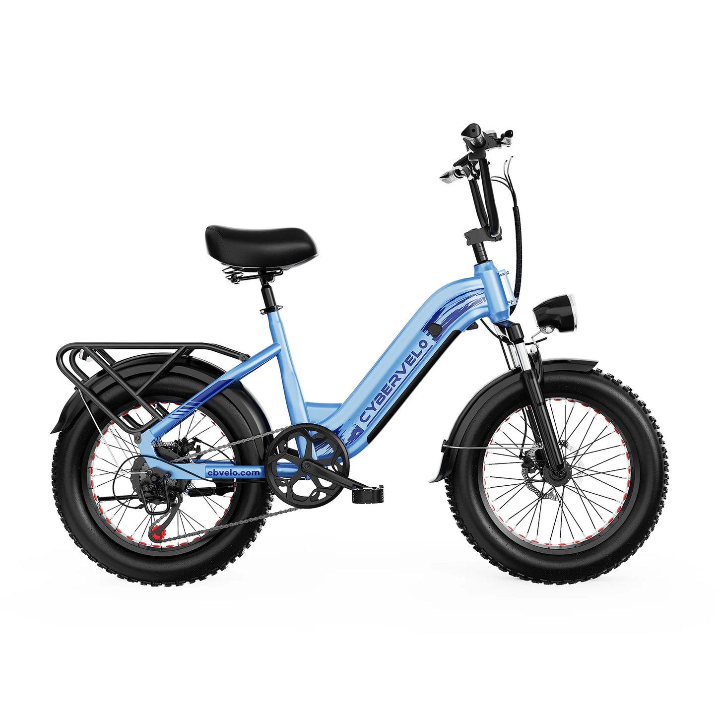 Cybervelo Step-Thru Electric Bike 1500W Peak 20AH 7-Speed Commuter