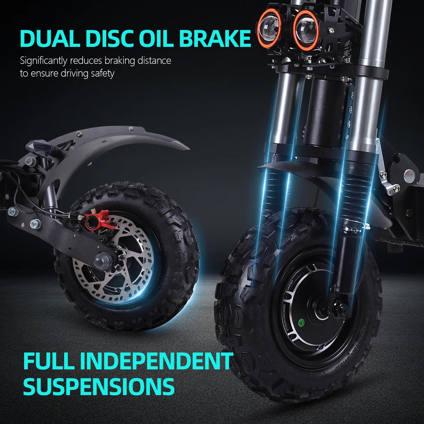 Premium Dual Motor Electric Scooter For Adults With Fat Tires