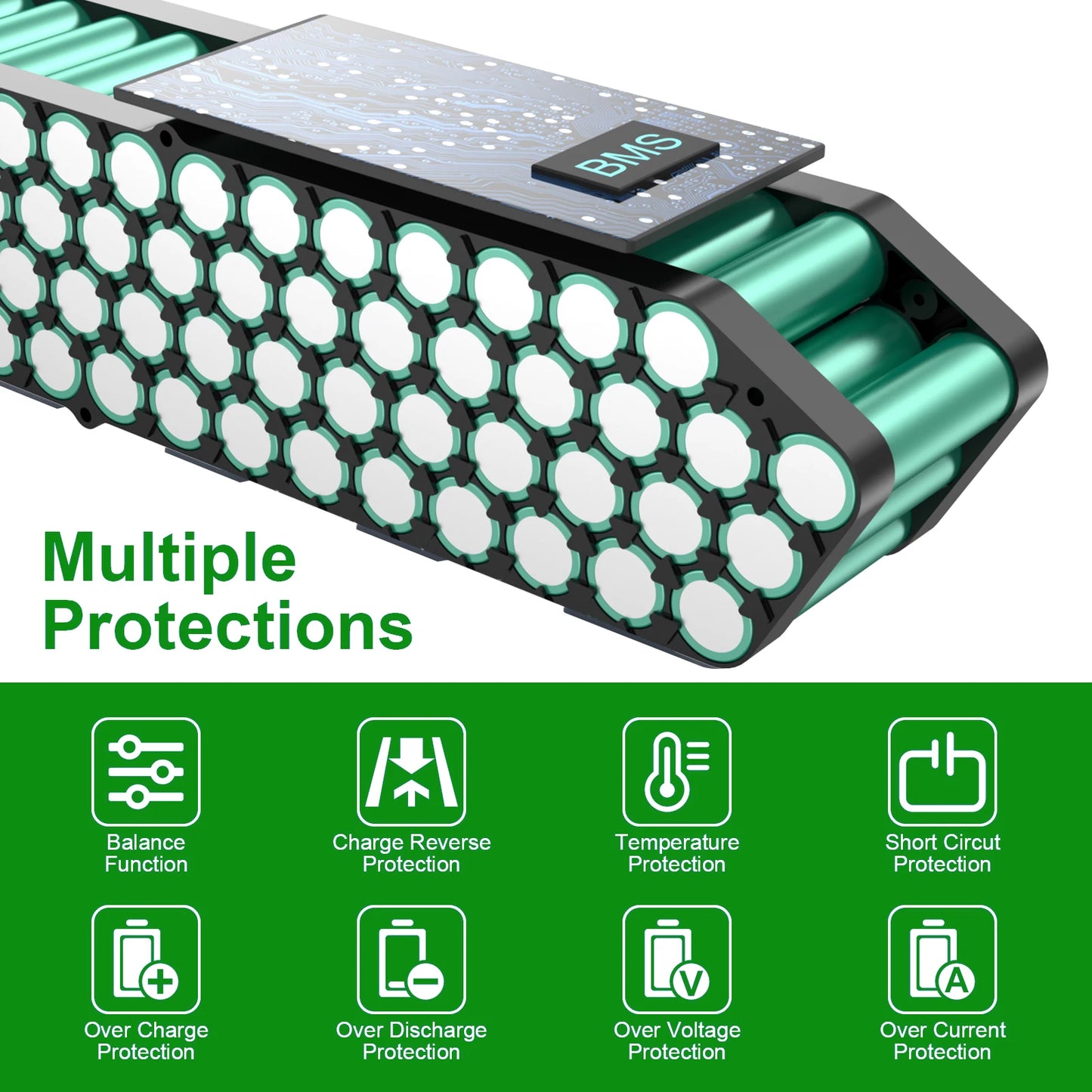 Execyc Ebike Downtube Lithium Battery Pack For 36V 48V