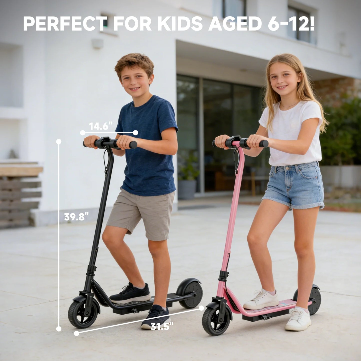 Ladped Kids Electric Scooter 250W Motor 10 Mile Range
