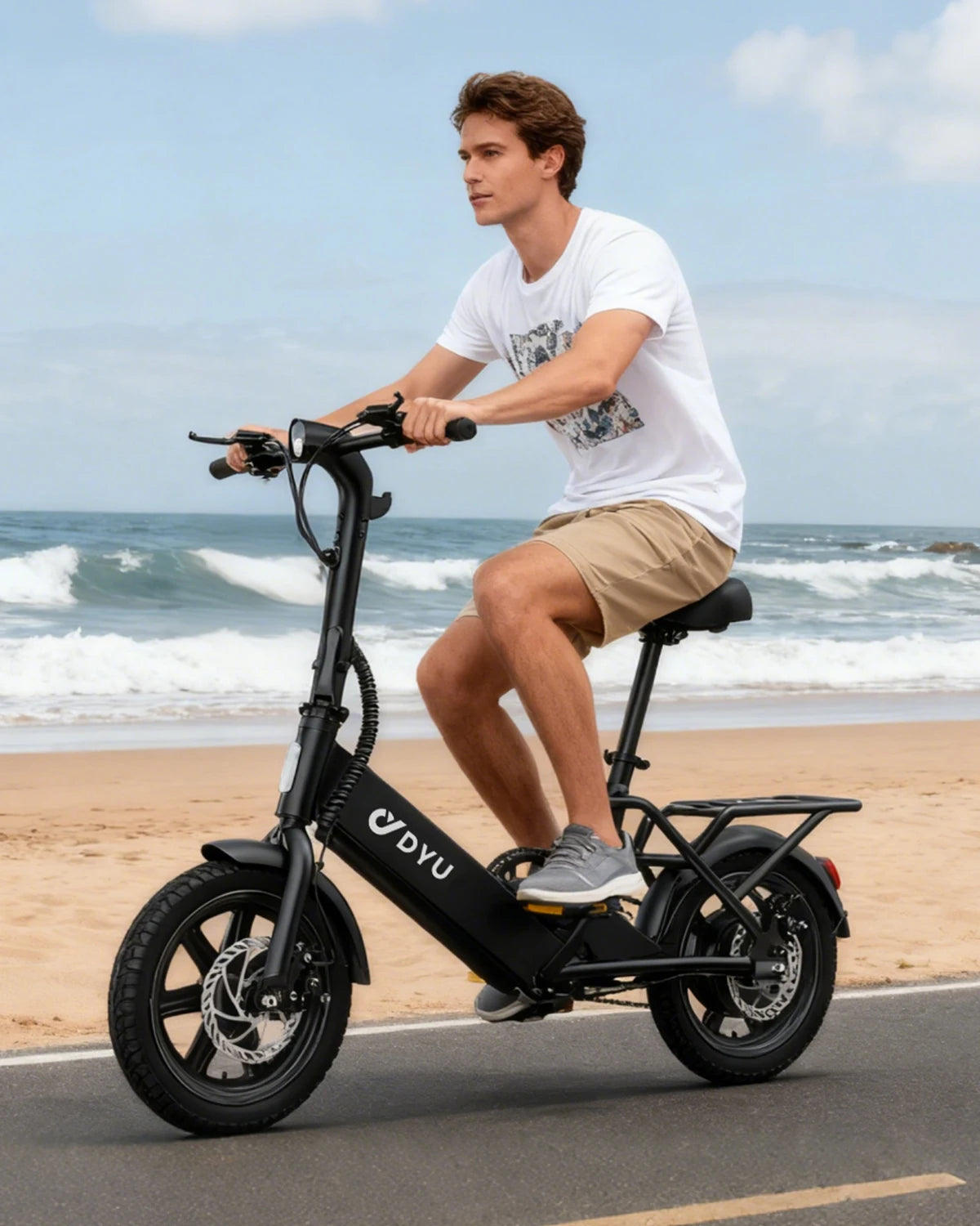 Dyu Folding Electric Bicycle With 500W Motor For Urban Use