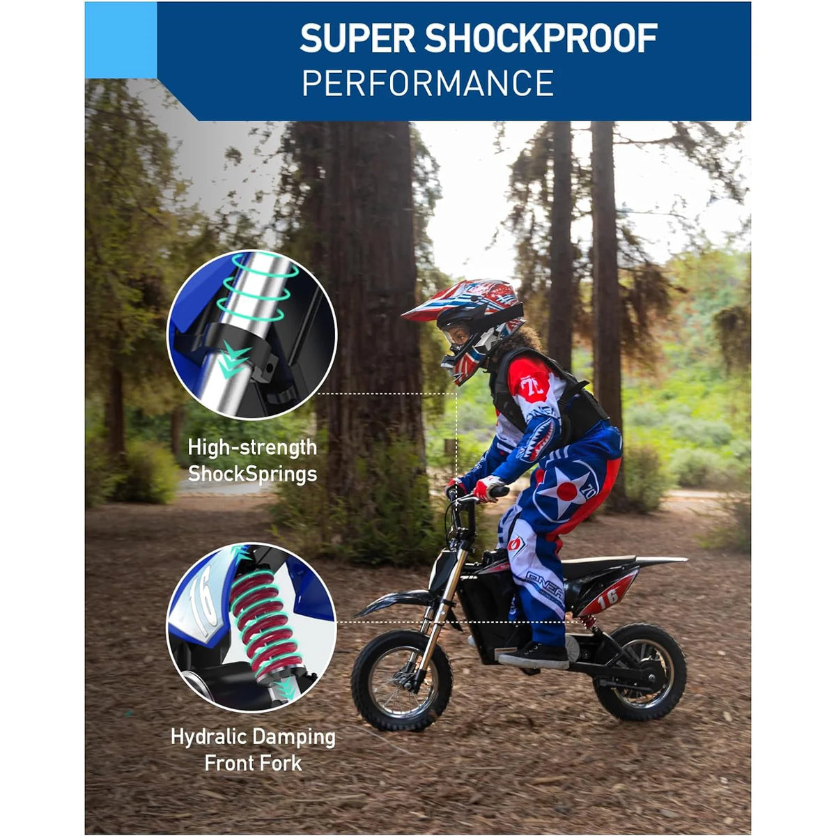 Hiboy 300W Electric Dirtbike For Kids Featuring Extended Runtime