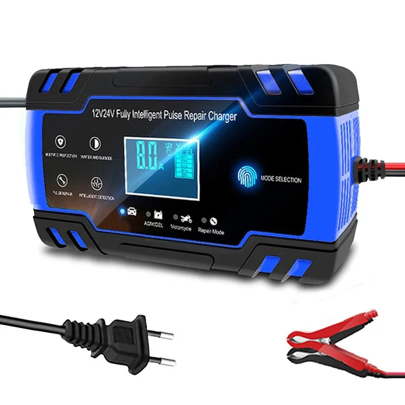 EAFC Automatic 12V 24V 8A Digital LCD Lead Acid Battery Charger