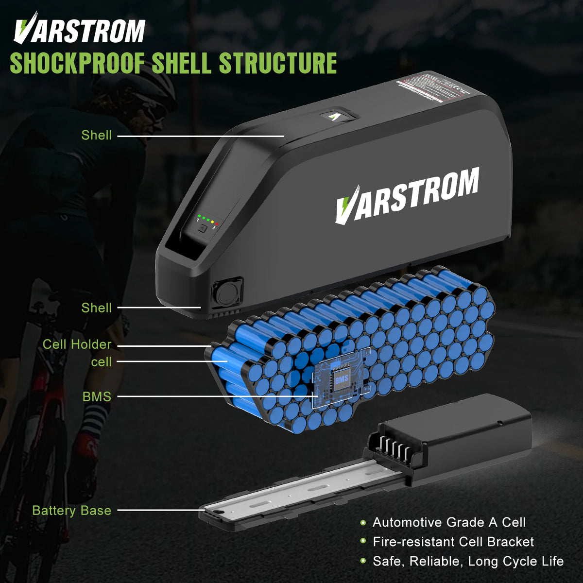 Hailong Down Tube Electric Bike Lithium Ion Battery Pack