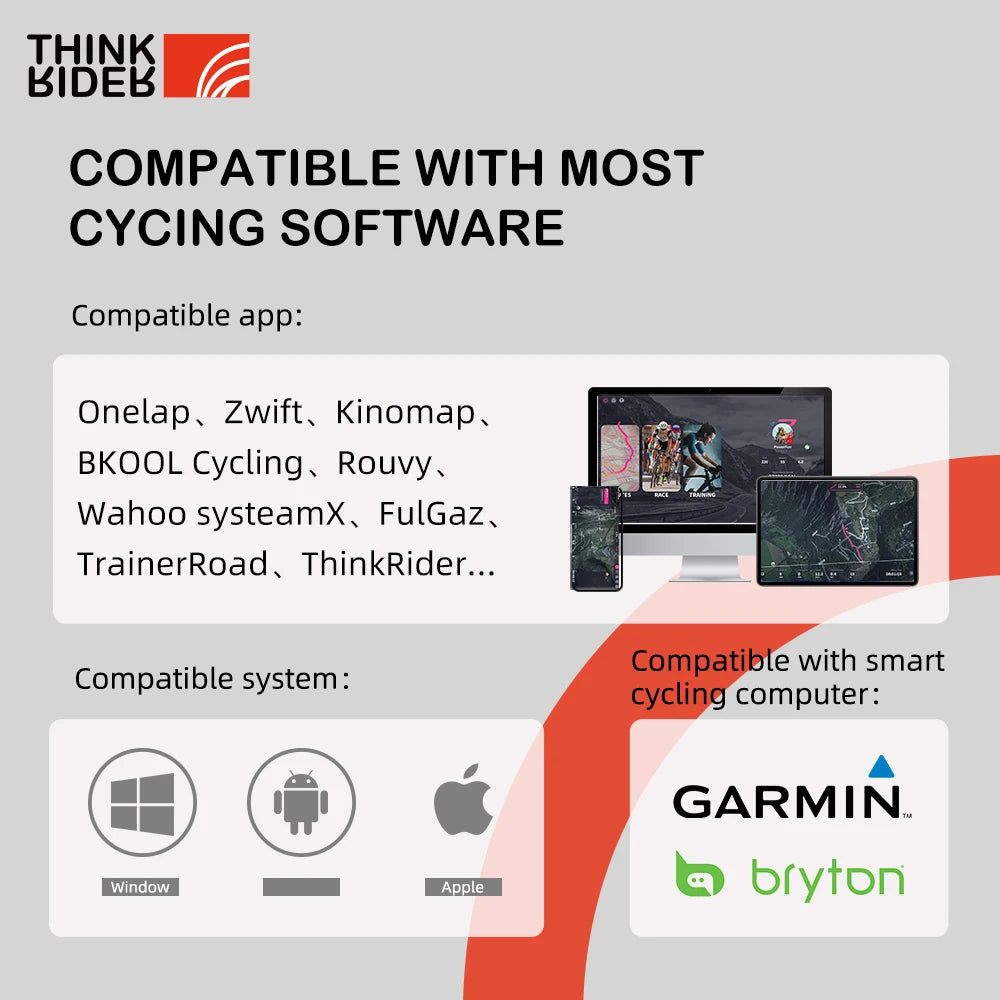 ThinkRider X2 Max Smart Bike Trainer With Power Meter