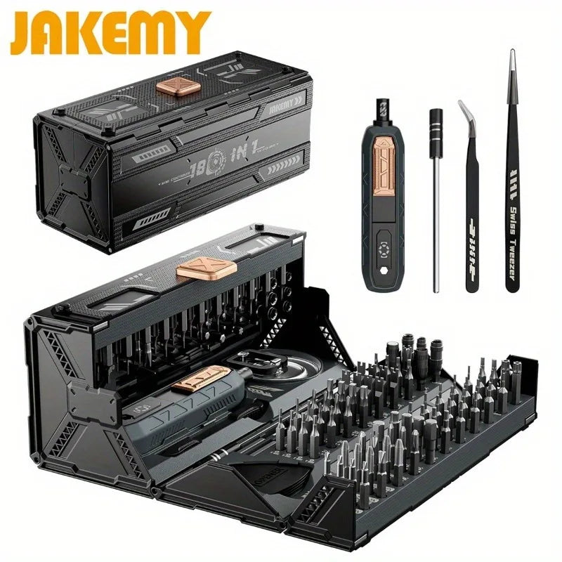 Jakemy 180 In 1 Precision Magnetic Multifunctional Screwdriver Set
