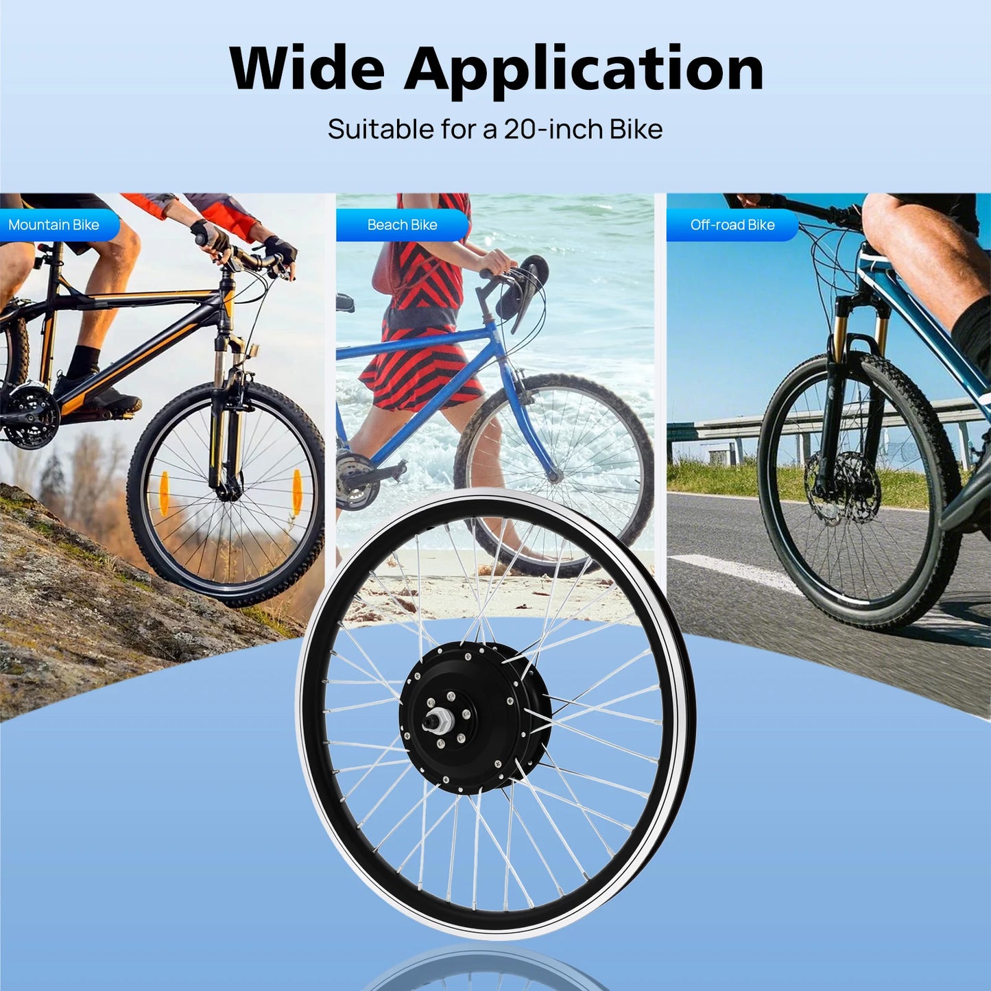 Bymaocar Electric Bike Conversion Kit 36V 250W Brushless Hub Motor
