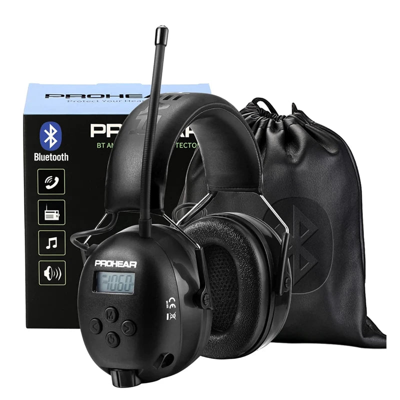 Prohear Bluetooth Noise Cancelling Earmuffs For Professional Hearing Safety