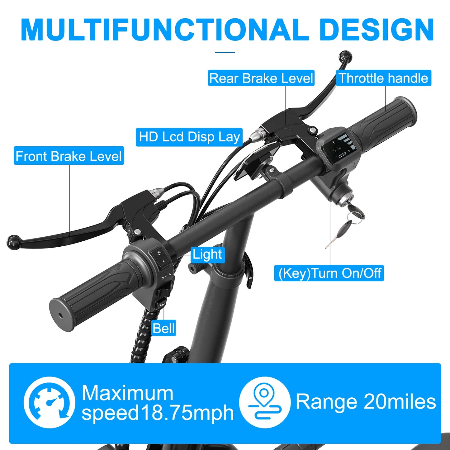 Eilleo Spacewalk Electric Scooter With Seat For Adults