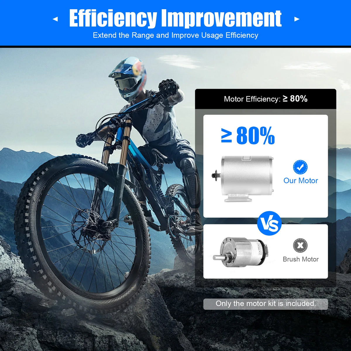 3000W Brushless Motor Conversion Kit For Electric Motorcycle