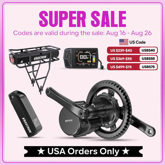 Bafang 750W Mid Drive Motor Kit Electric Bike Conversion System