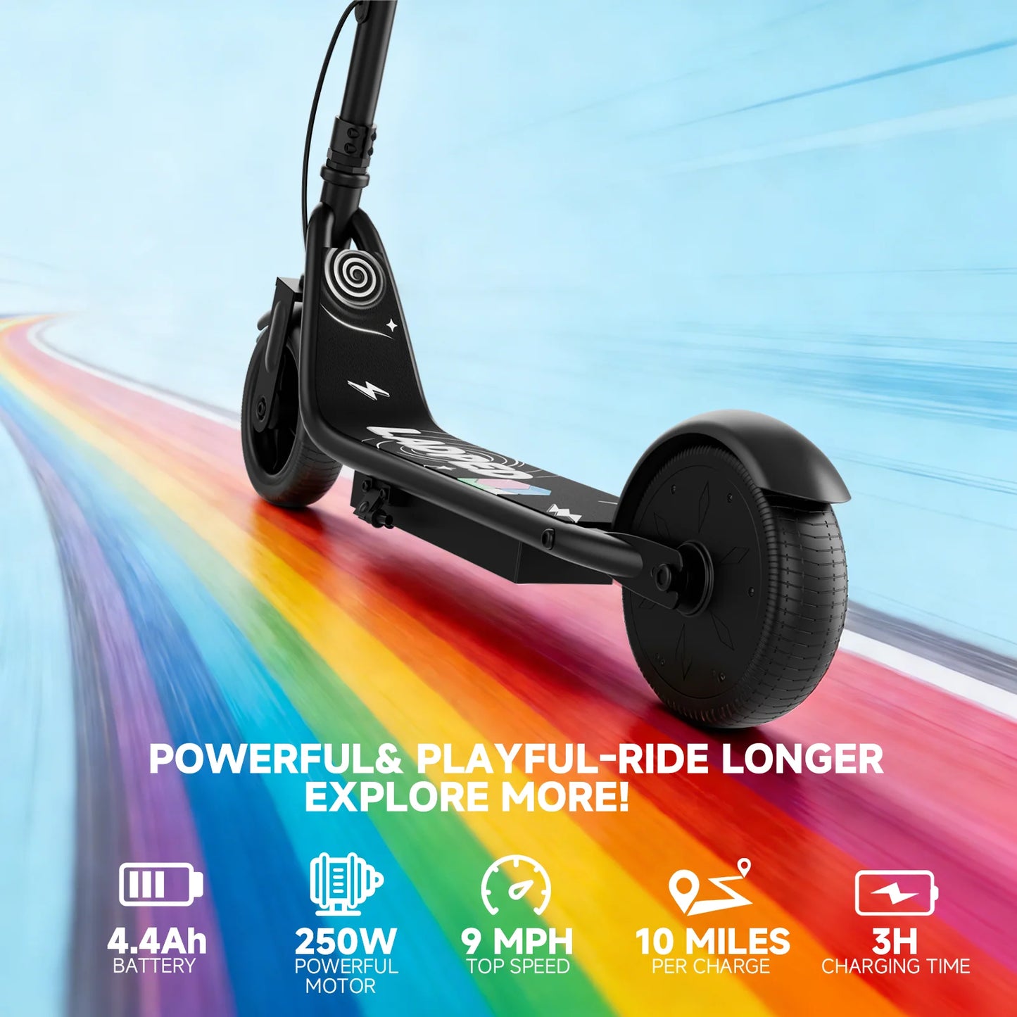 Ladped Kids Electric Scooter 250W Motor 10 Mile Range