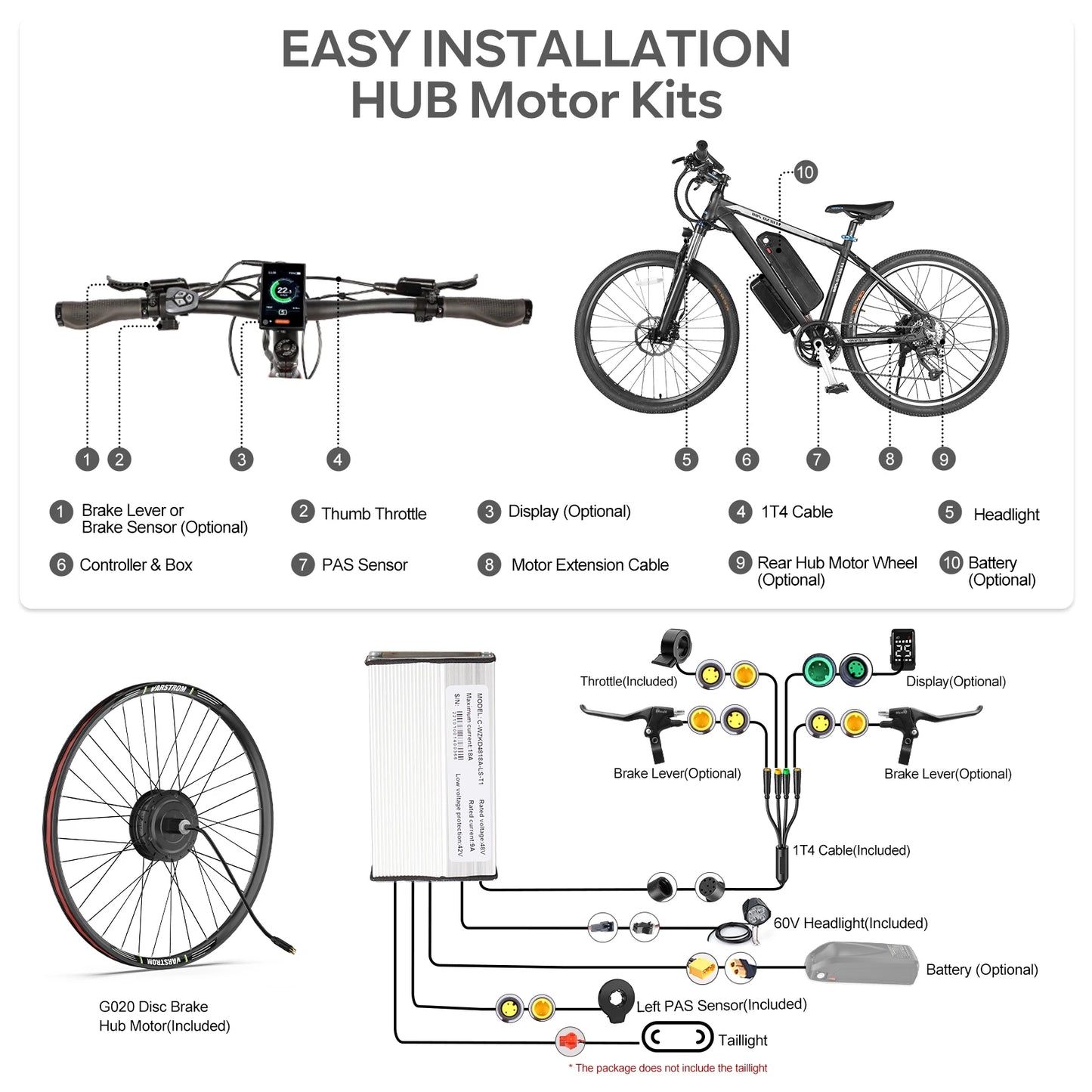 Bafang Rear Hub Drive Motor For Electric Bikes Cassette