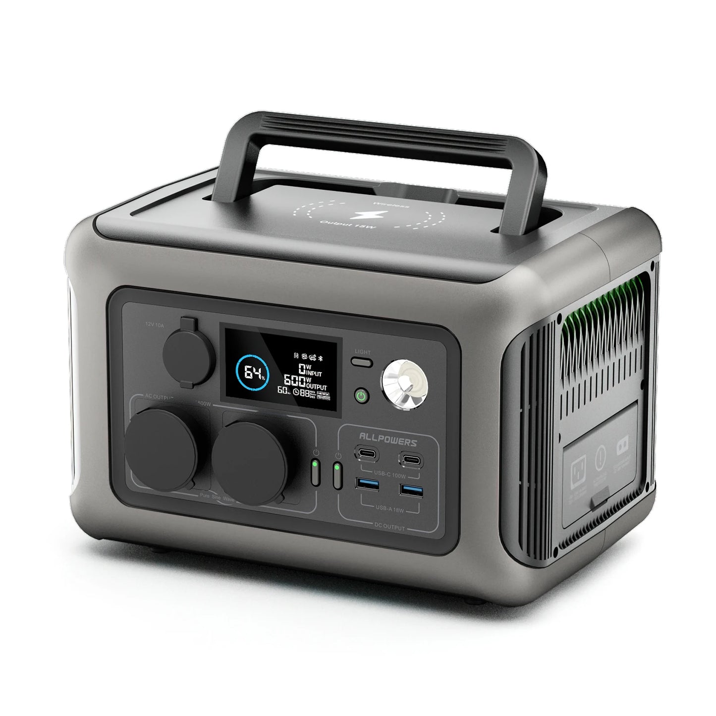 Allpowers Portable Power Station With Lithium Battery 600W