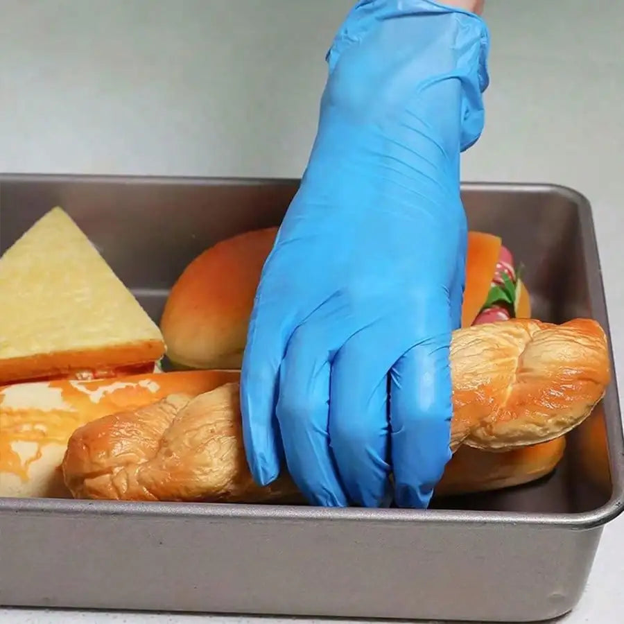 Food Safe Nitrile Disposable Gloves Latex Free Powder Free