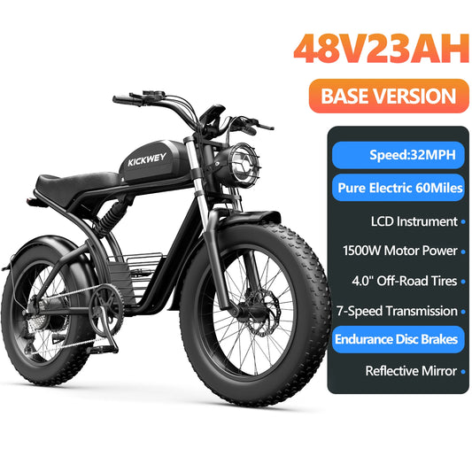 Kickwey K7 Pro Dual Motor Electric Mountain Adventure Bike