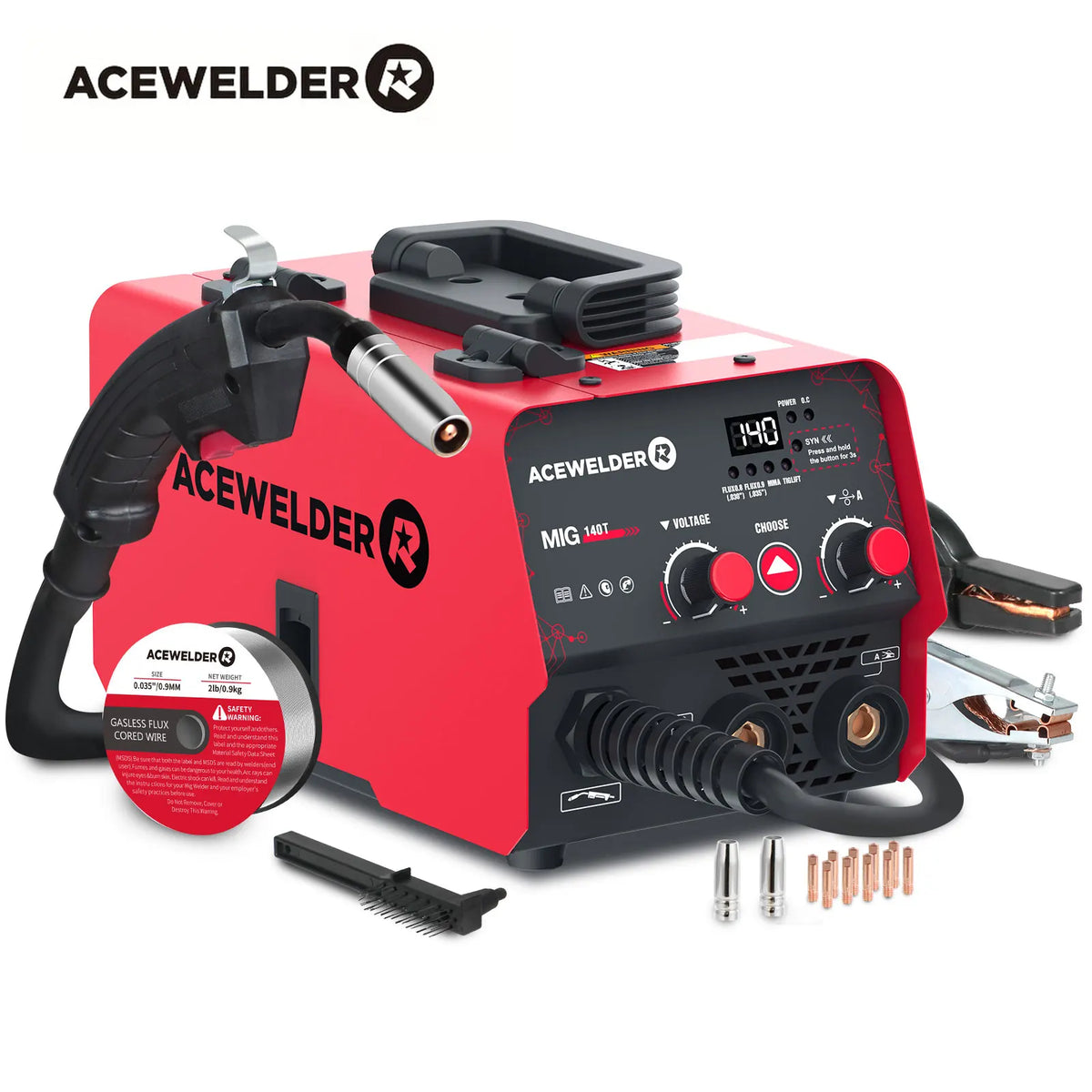 Acewelder 140a 3in1 Mig Arc Tig Inverter Welder Machine