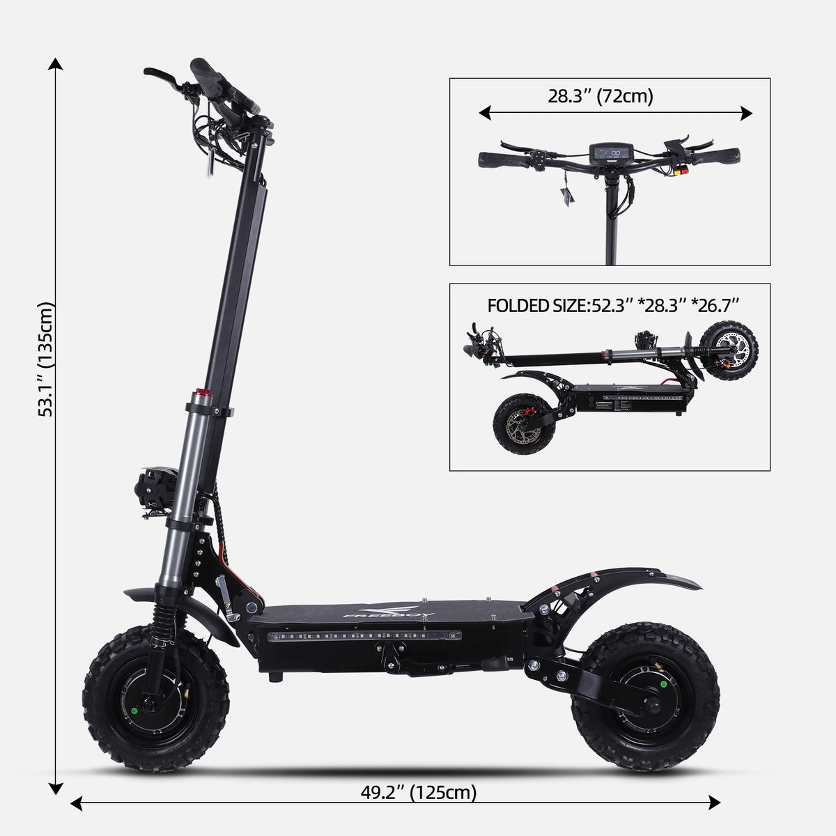 Premium Dual Motor Electric Scooter For Adults With Fat Tires