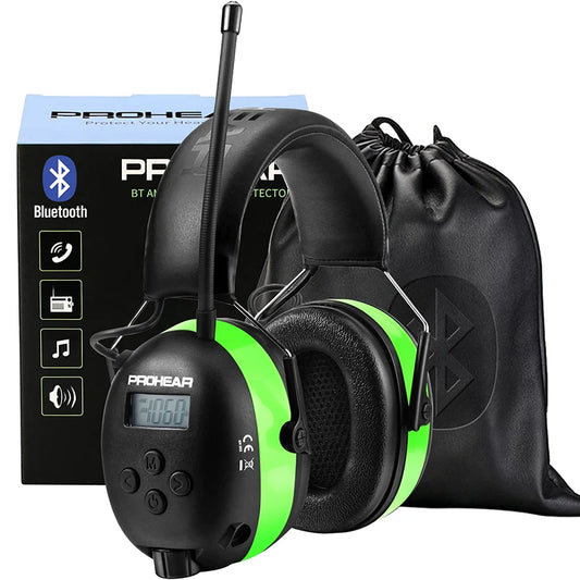 Prohear Bluetooth Noise Cancelling Earmuffs For Professional Hearing Safety