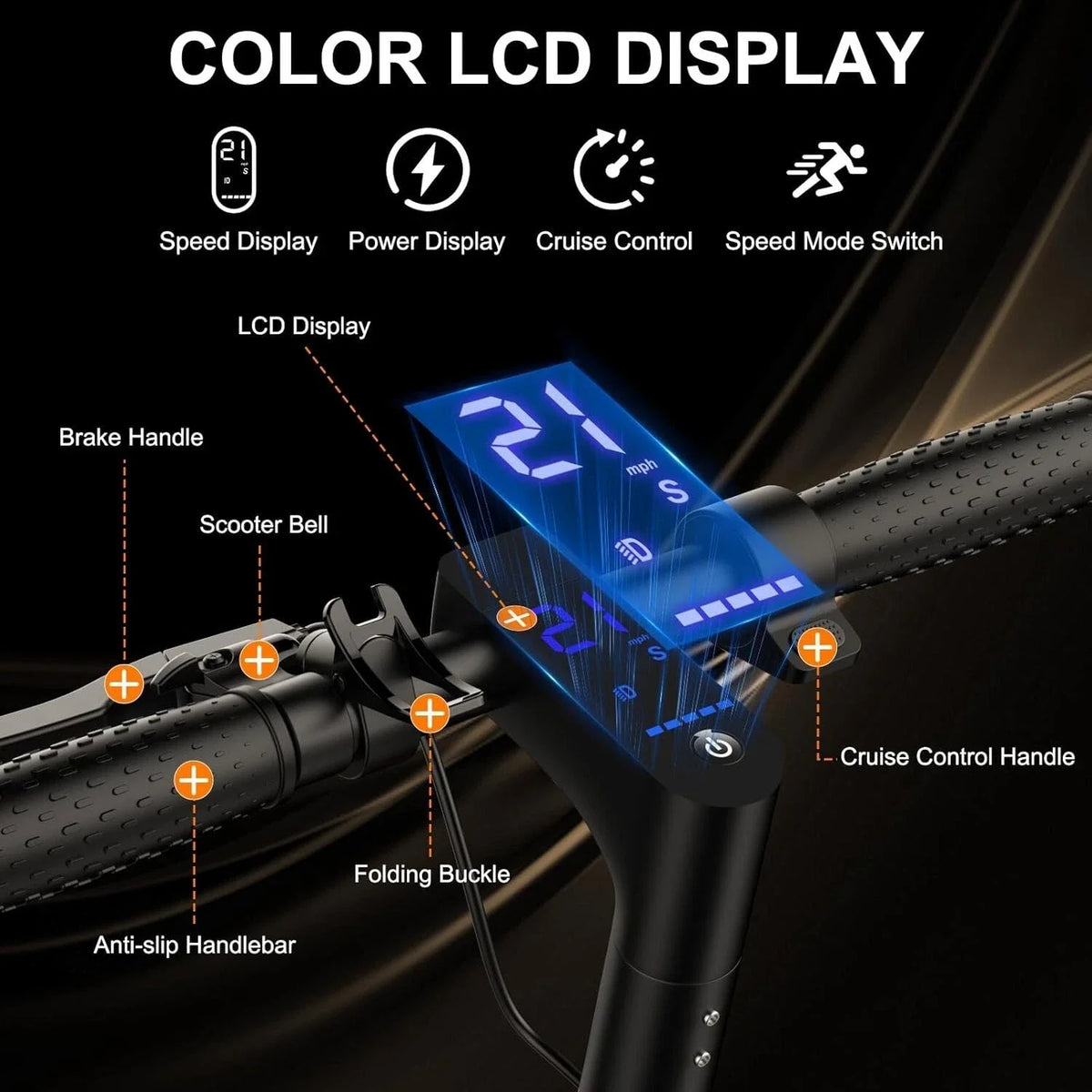 AOVOPRO 500W Folding Electric Scooter With Smart App Control