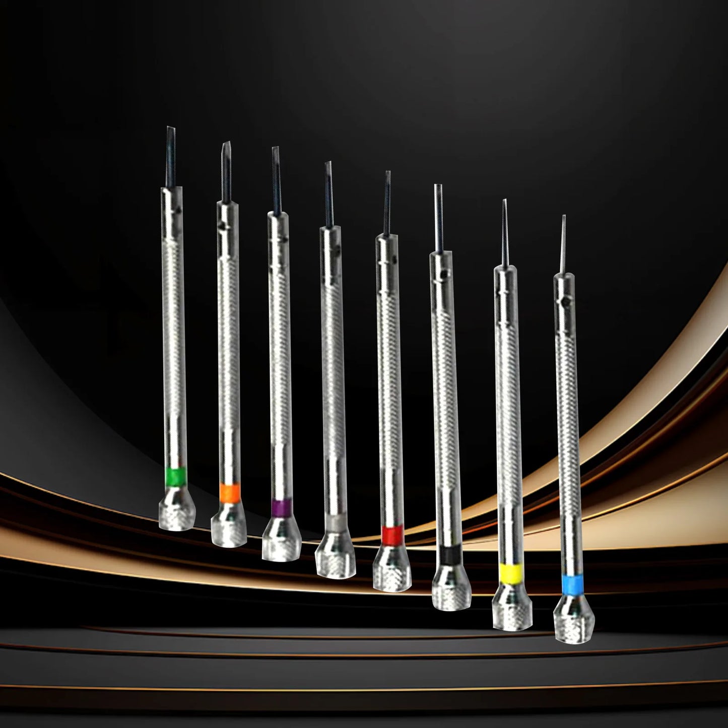 Metal Watch Screwdriver Set With Slotted And Phillips Tips