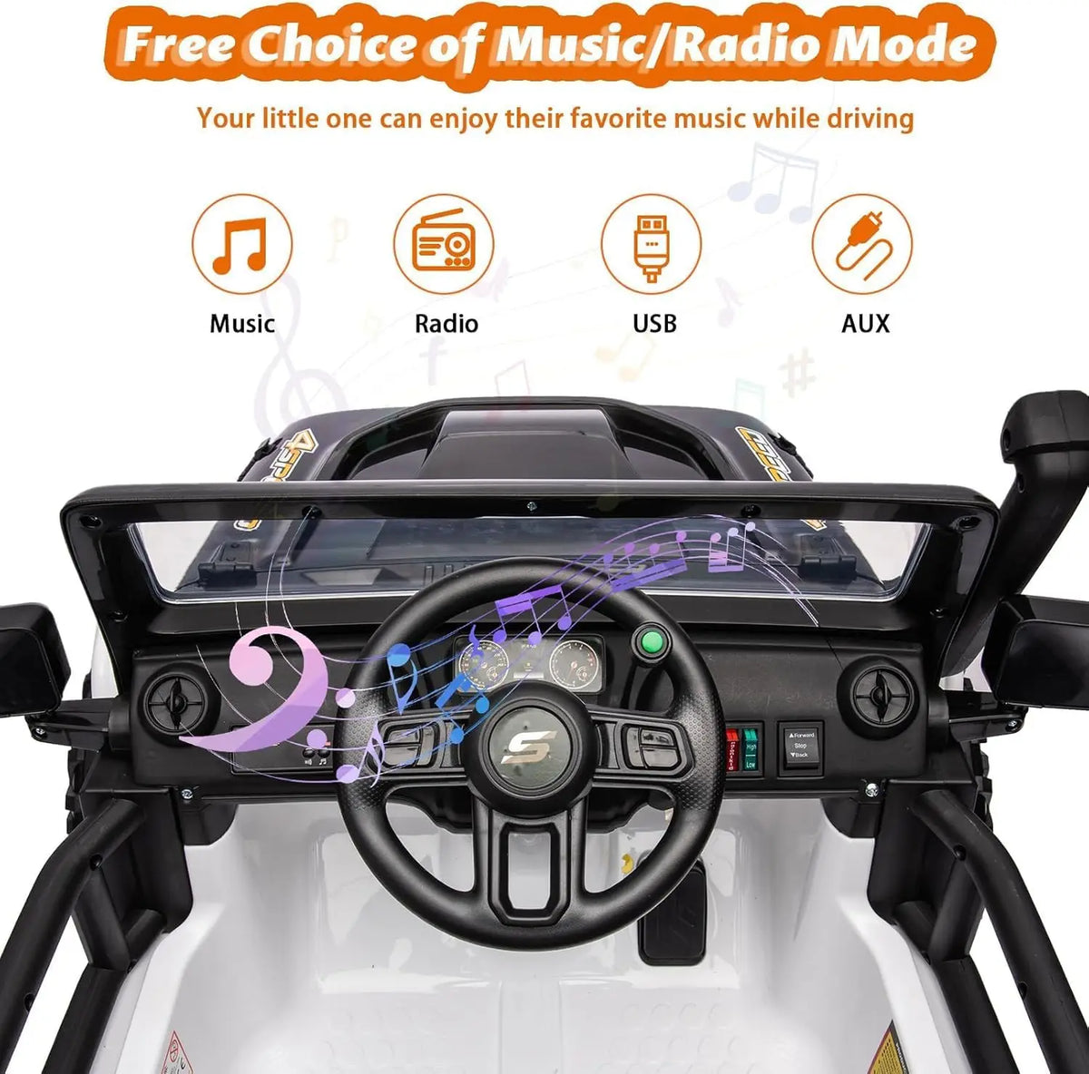 Two Seater Electric Ride On Car For Kids With Remote