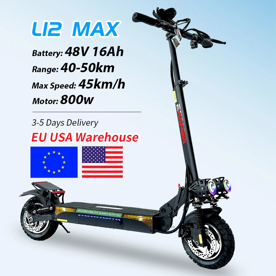 Emanba 1600W Dual Motor Electric Scooter 48V Battery 60Km