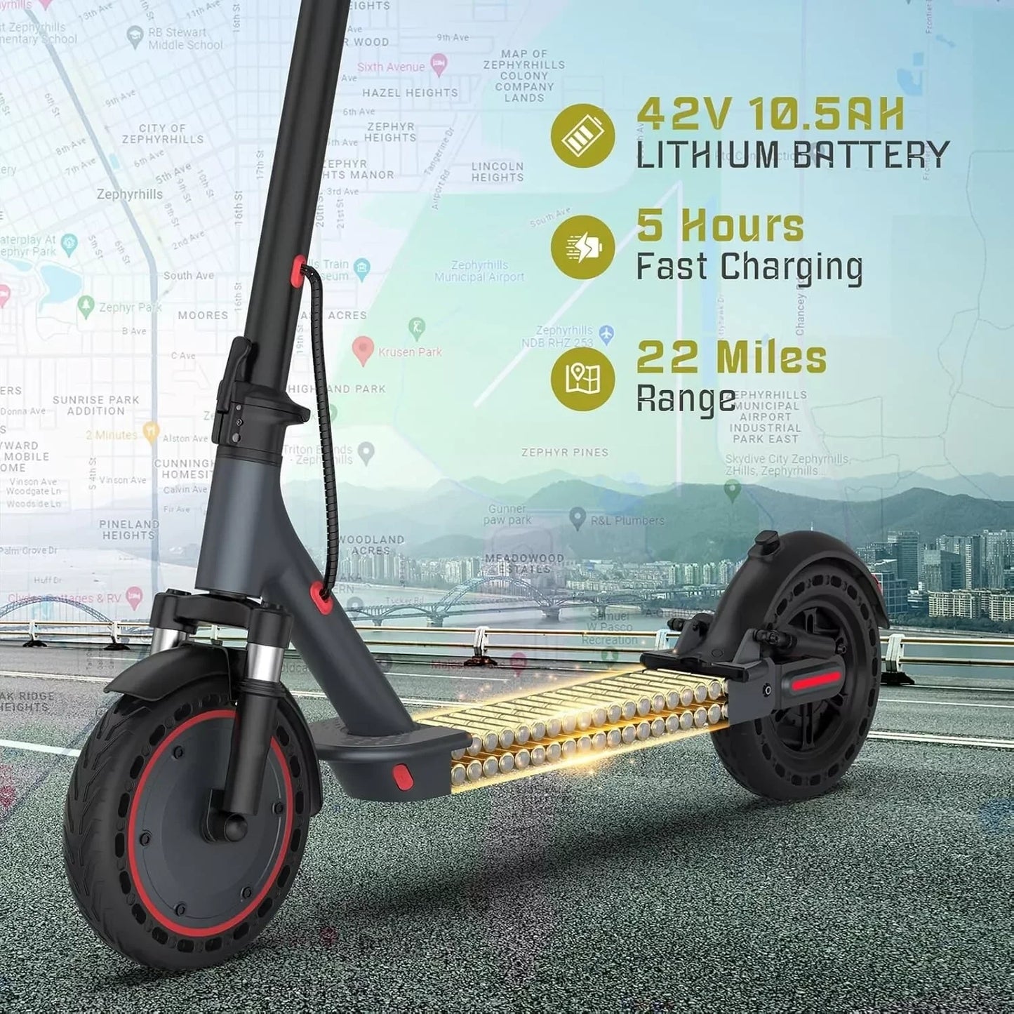 AOVOPRO 500W Folding Electric Scooter With Smart App Control
