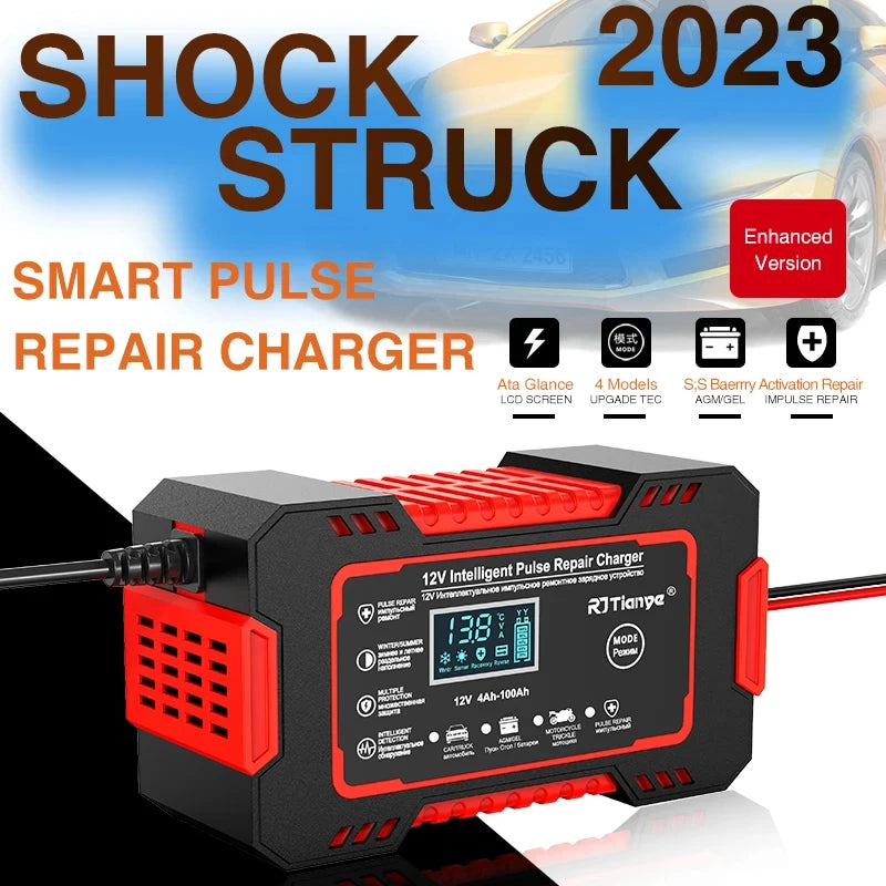 EAFC 12V 6A Touch Screen Lead Acid LCD Battery Charger