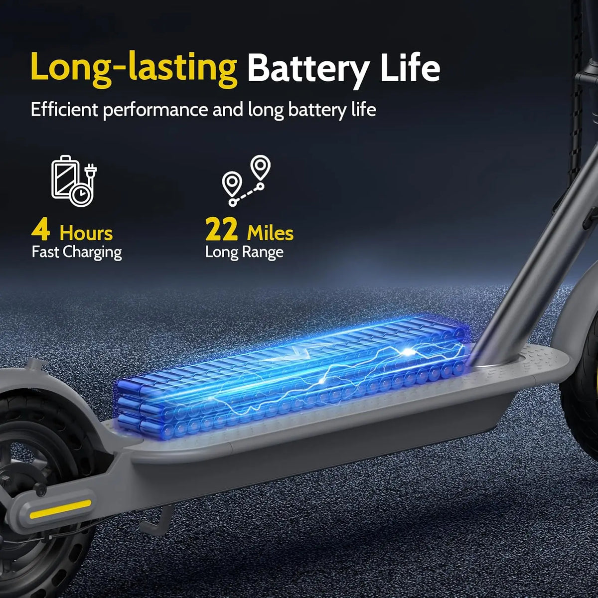Aovopro Electric Scooter App Control Solid Tire Dual Brakes