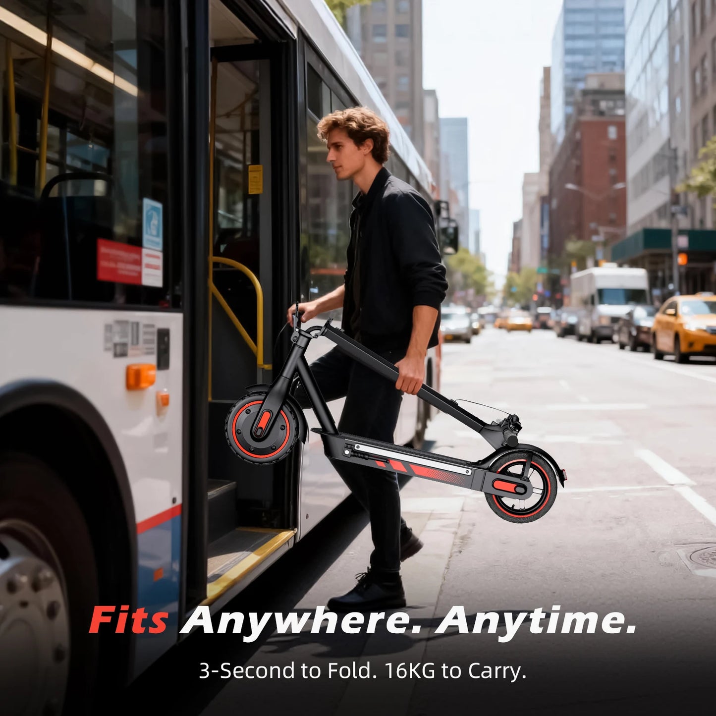 HiQiS V10 Electric Scooter 500W Motor 25Mph 28 Mile Range