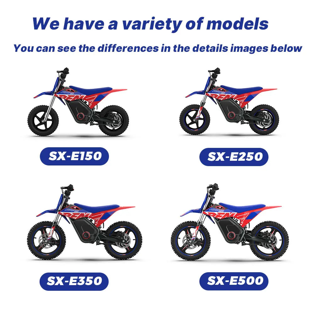 RFN Warrior Kids Electric Dirt Bike With Multi Speed Settings