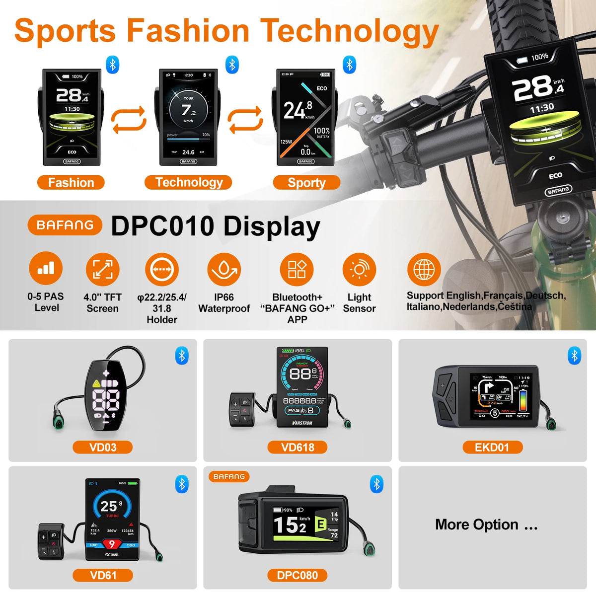 Varstrom Bluetooth Can Display Electric Bike Computer Bafang Motors
