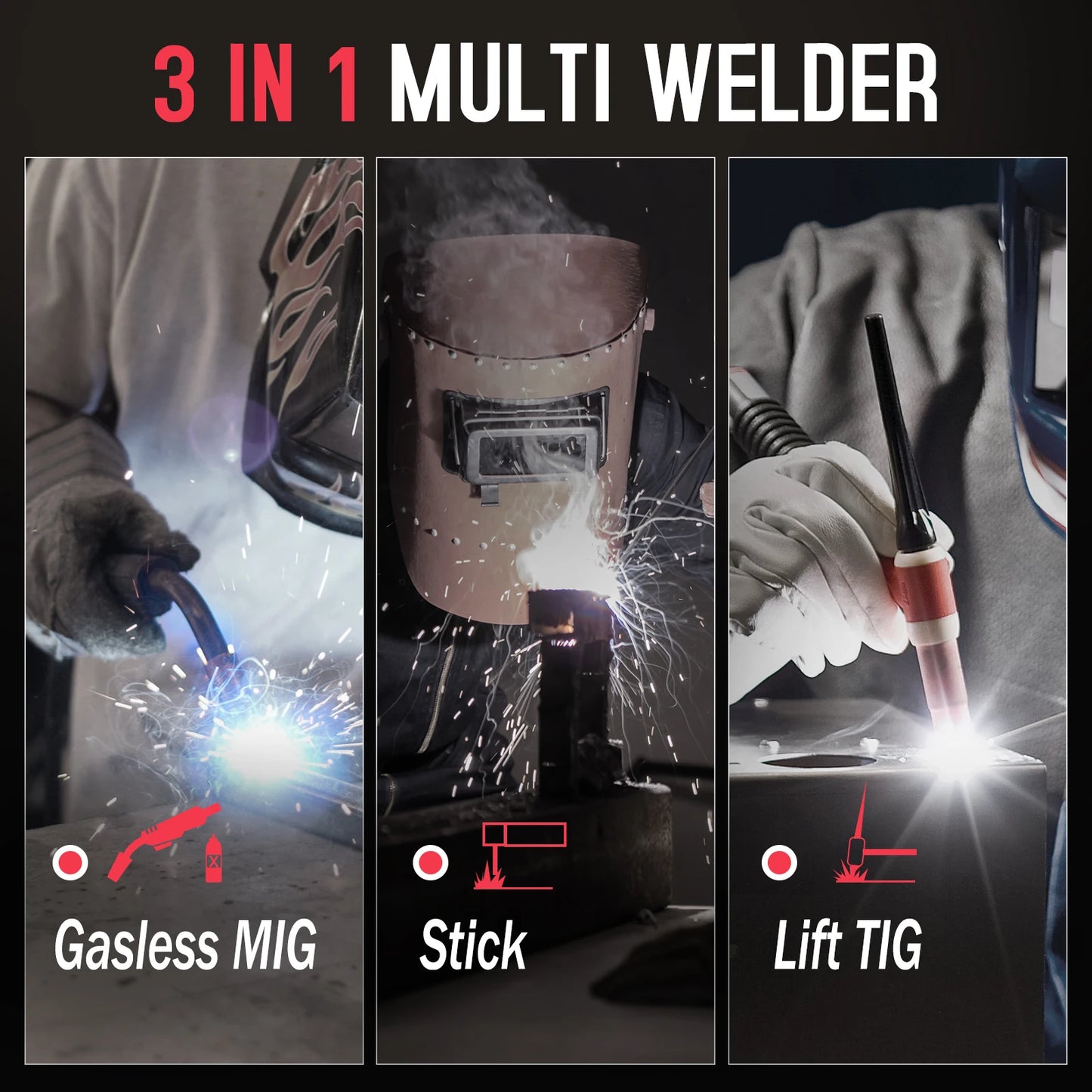 Acewelder 140a 3in1 Mig Arc Tig Inverter Welder Machine