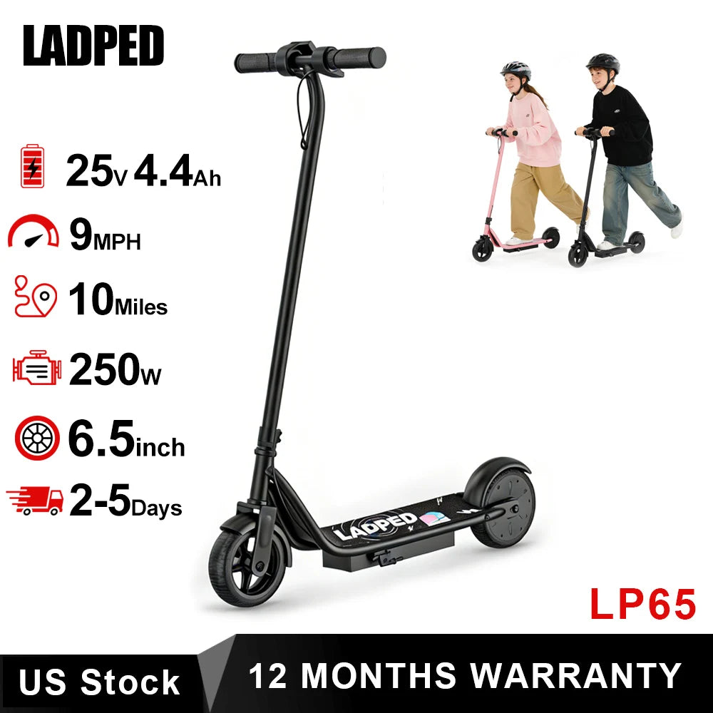 Ladped Kids Electric Scooter 250W Motor 10 Mile Range