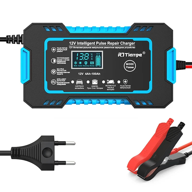EAFC 12V 6A Touch Screen Lead Acid LCD Battery Charger