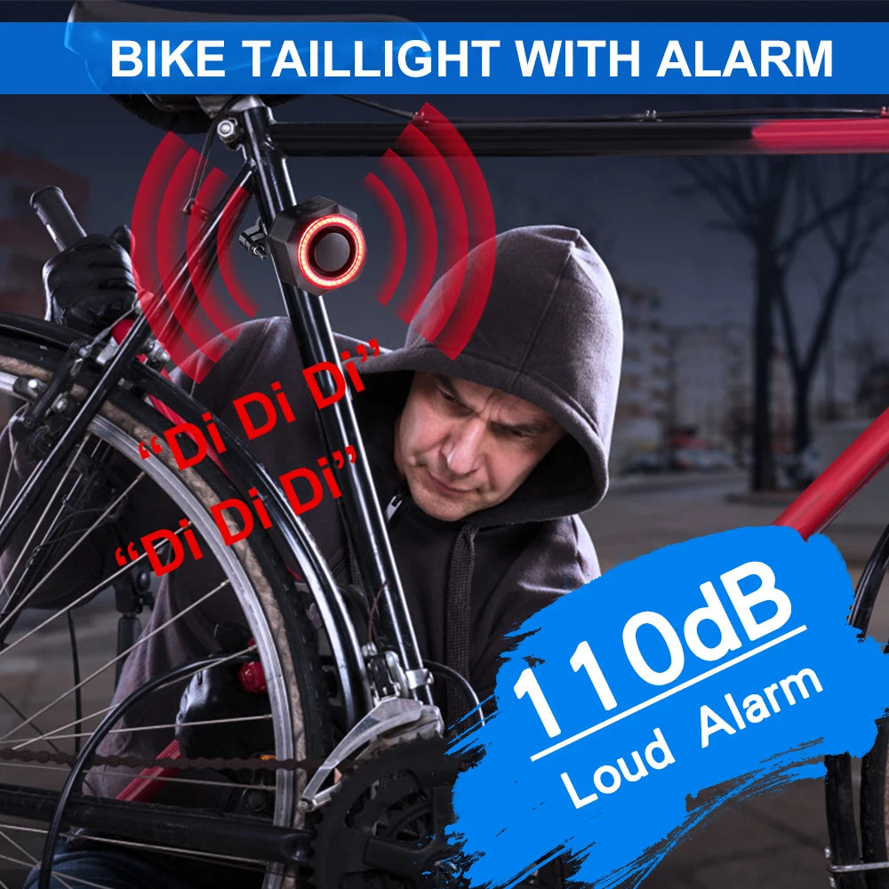 Wsdcam Smart Brake Sensing Bicycle Taillight With Remote Alarm System